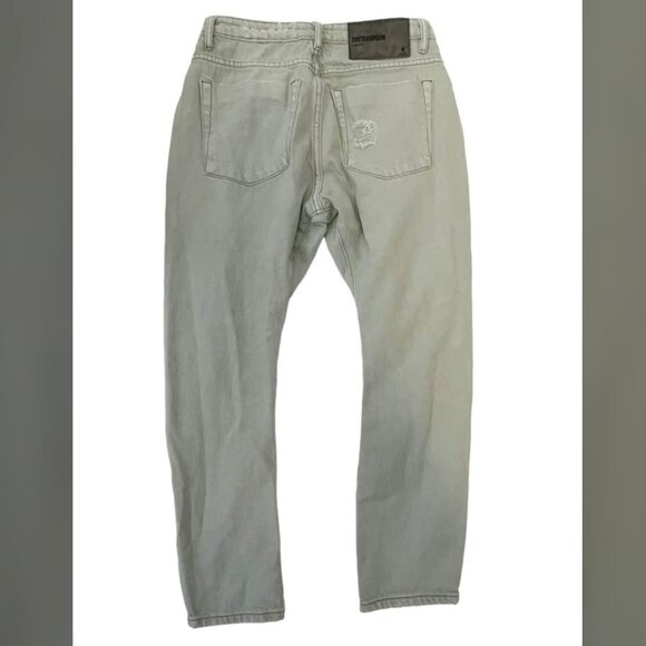 One Teaspoon Faded Khaki Green Messed Up Saints Boyfriend Jean Women's size 25 - Picture 6 of 7